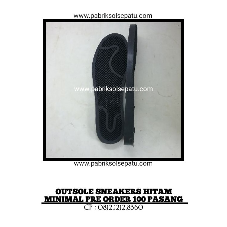 Outsole sneakers hitam 39 - 43 Outsole sneakers hitam 39 - 43