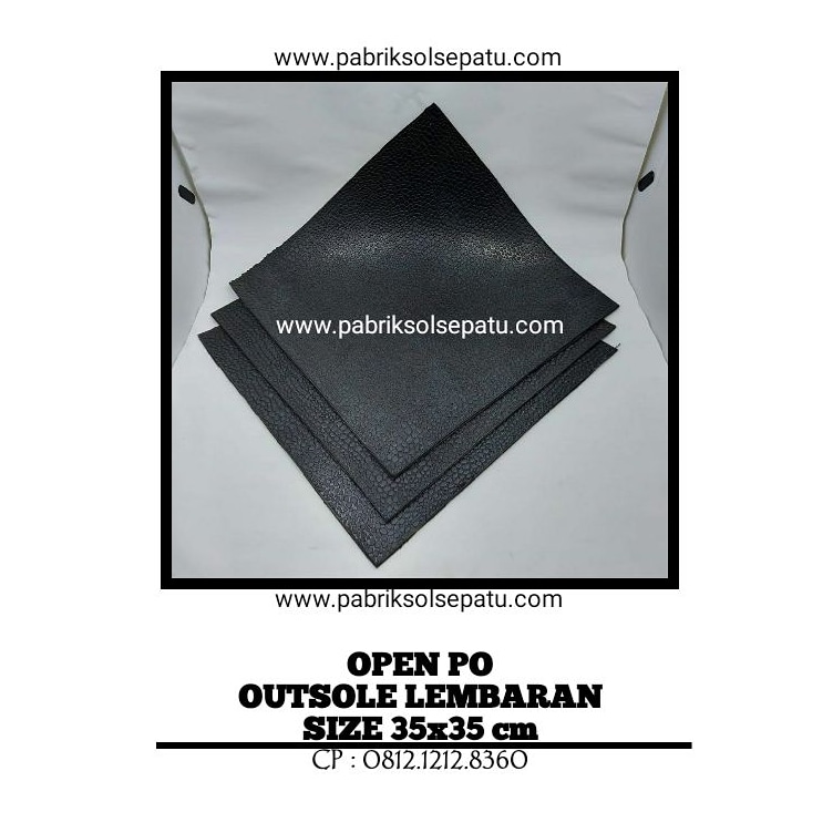 Outsole Lembaran Karet 35 x 35 cm Outsole Lembaran Karet 35 x 35 cm