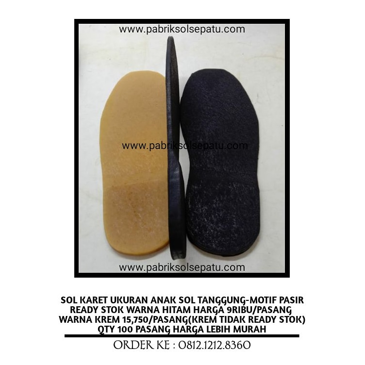Outsole Karet Tanggung-Sol Tanggung Karet Motif Pasir Outsole Karet Tanggung-Sol Tanggung Karet Motif Pasir